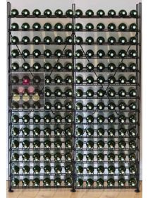 Metallic Wine Library - 168 bottles ARCHITECTURE INTERIEURE DU VIN