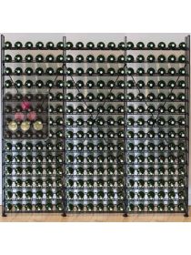 Metallic Wine Library for 252 wine bottles ARCHITECTURE INTERIEURE DU VIN