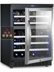 Dual temperature wine cabinet for storage and/or service DOMETIC