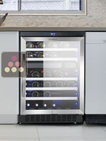 Dual temperature built in wine cabinet for storage and/or service DOMETIC