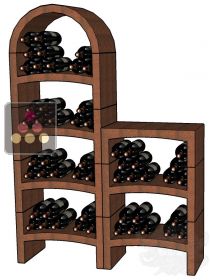 Natural clay racks for 84 bottles CAVINO