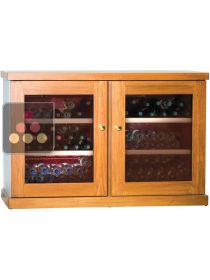 Combined 2 Single temperature wine storage or service cabinets CALICE