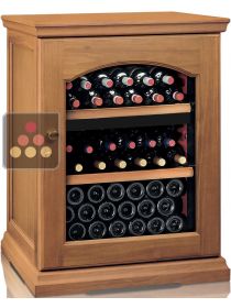 Dual temperature wine cabinet for service and storage CALICE