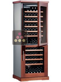 Combined 2 Single temperature wine service & storage cabinets CALICE