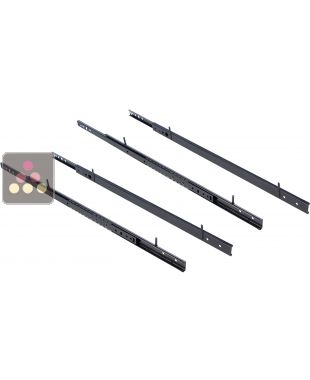 Set of 4 rails for 2 sliding shelves CLIMADIFF