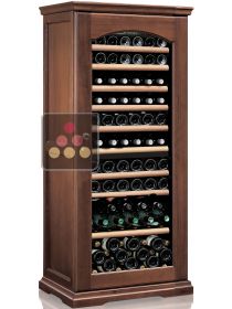 Dual temperature wine cabinet for service and storage CALICE