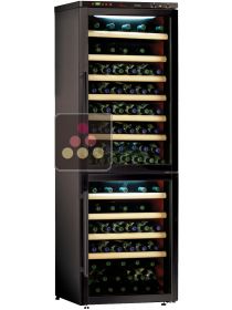 Combined 2 Single temperature wine storage or service cabinets CALICE