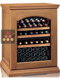 Dual temperature wine cabinet for service and storage CALICE