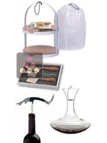 When cheese meets wine: Cheese cabinet + Cutlery Duo + Corkscrew + Decanter L'ATELIER du VIN