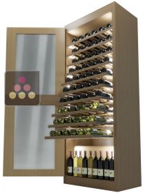 Dual temperature contemporary wine storage or service cabinet ELLEMME