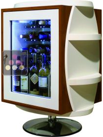 Dual temperature contemporary wine storage or service cabinet ELLEMME