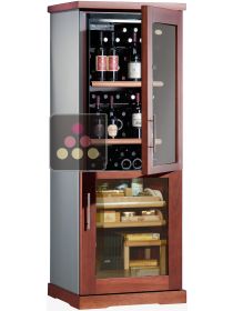 Combined wine service cabinet and cigar humidor
 CALICE