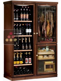 Gourmet combination : wine cabinet, cold meat cabinet & cigar humidor CALICE