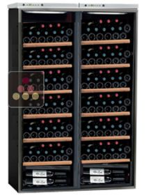 Combined 2 Single temperature wine storage or service cabinets CALICE
