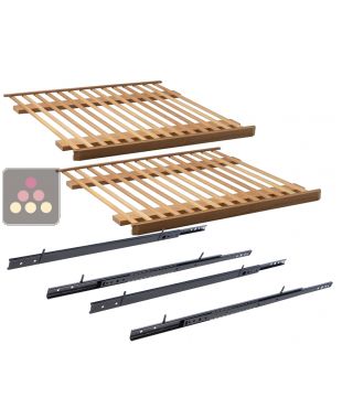 Set of 2 Sliding shelves Premium CLIMADIFF