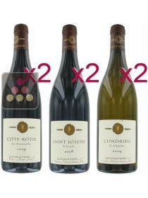 Selection of 4 Red and 2 White Wines - Great Wines from North Rh&ocirc;ne Sélection Vin