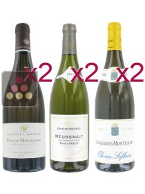 Selection of 6 White Wines - Burgundy grands blancs Sélection Vin