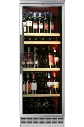 Dual temperature built in wine cabinet for storage and/or service
