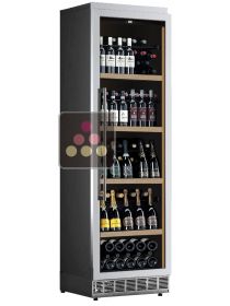 Single temperature built in wine storage and service cabinet - Stainless steel front  CALICE