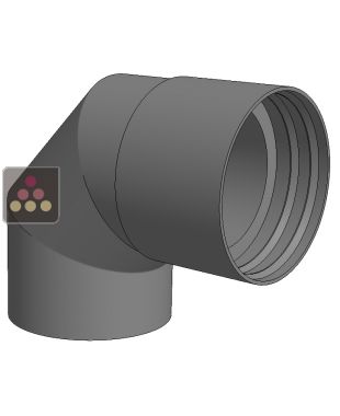 90 degree bend with 125 mm diameter sleeve  WINEMASTER