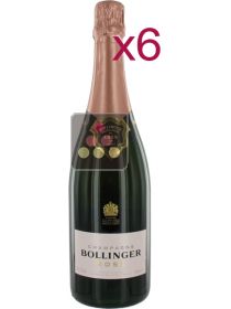 6 Bottles of Bollinger Champagne: Rosé Sélection Vin