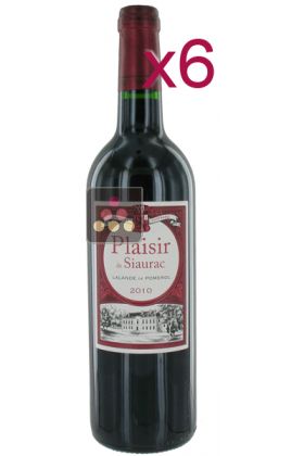 6 Bottles of Lalande-Pomerol 2012 - Ch&acirc;teau Siaurac - Plaisir de Siaurac