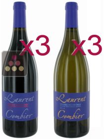 6 Bottles of Crozes-Hermitage 2012 - Domain Laurent COMBIER : 3 Reds, 3 Whites Sélection Vin