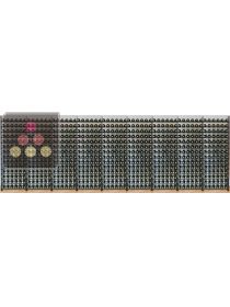 Metallic Wine Library for 756 wine bottles ARCHITECTURE INTERIEURE DU VIN