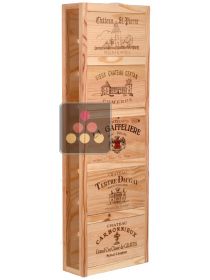 Wooden storage rack for 8 bottles CAVIDÉCO PIERRE GOUJON