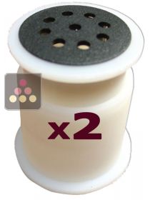 Set of 2 active carbon filters for VINOSAFE wine cabinets post Sept 2009 VINOSAFE