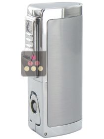 Triple Jet lighter Silver Adorini