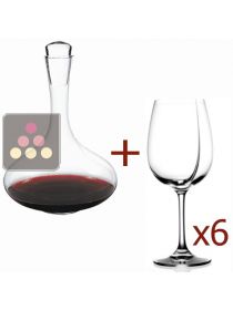 Sommelier's Pack : Decanter + 6 tasting glasses  L'ATELIER du VIN