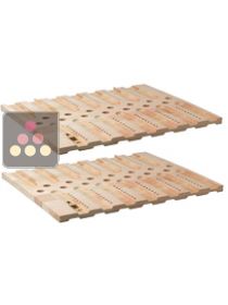 Set of 2 Collector storage shelves - Reversible bordeaux / burgundy CLIMADIFF