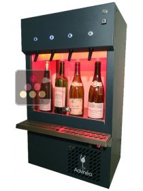 4 bottles Self-service "By the glass" wine dispenser with storage system ADVINEO