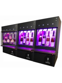 Three wine dispensers for 12 bottles with nitrogen storage system ADVINEO