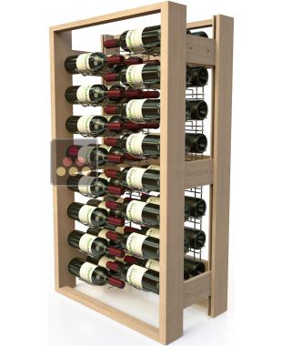 Wooden storage rack for 48 bottles VISIORACK