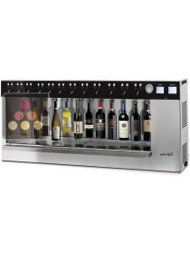 12-bottle wine dispenser with preserving system and RFID cards WINE TASTE