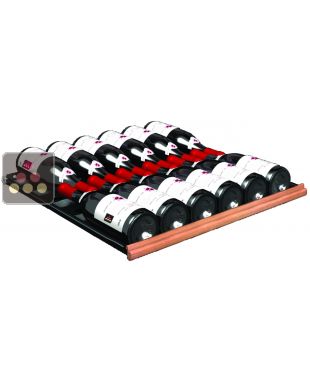 High-impact PS sliding metal 12 bottle shelf for Prestige Range TRANSTHERM