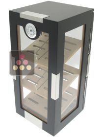 Glazed cigar humidor with 4 glazed sides Ma Cave à Cigares