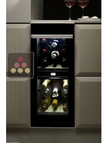 Dual temperature built in wine service cabinet - Left hinged NORCOOL