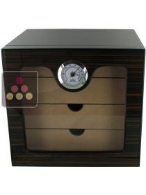 Ebène de Macassar style cigar humidor with 4 drawers Ma Cave à Cigares
