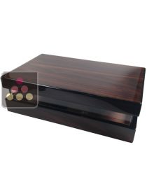 Glazed cigar humidor -  macassar ebony finish Ma Cave à Cigares