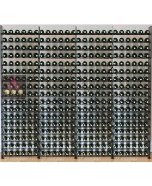 Modular metallic storage units for 408 bottles ARCHITECTURE INTERIEURE DU VIN