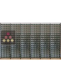 Metallic Wine Library for 612 wine bottles ARCHITECTURE INTERIEURE DU VIN