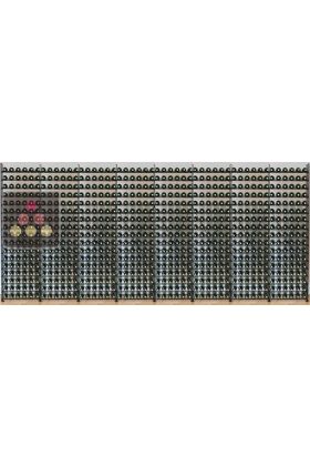 Metallic Wine Library for 816 wine bottles