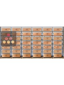Storage solution for 42 wine cases ARCHITECTURE INTERIEURE DU VIN