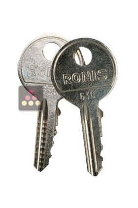 2 replacement keys for Transtherm wine cabinet with solid door
