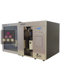 By the glass wine dispenser + air-conditionned unit. WINEFIT