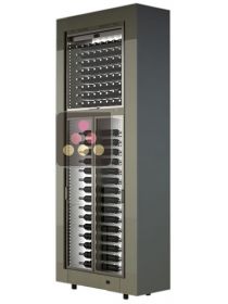 Combination of two modular freestanding multipurpose wine cabinets CALICE DESIGN