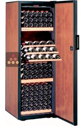 Single temperature silent wine cabinet for ageing or service